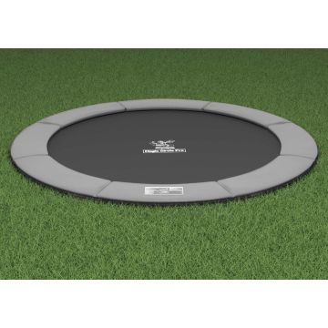 Flat to the Ground Trampoline Magic Circle Pro Grey 366 cm