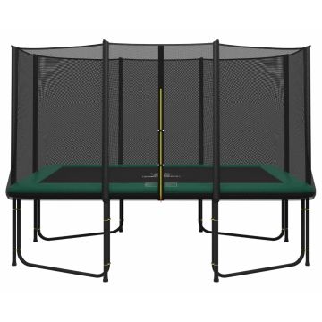 Magic Circle Pro Rechthoekige Trampoline 244 x 366 cm Groen met veiligheidsnet