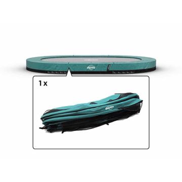 Trampoline Rand ovaal Berg Champion Grand inground 350x250 cm Groen