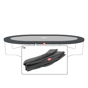 Trampoline Rand ovaal Berg Favorit Grand 520x345 cm Grijs