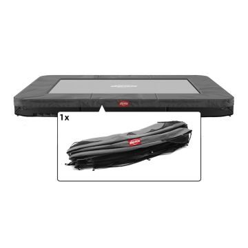 Trampoline Rand Rechthoekig Berg Favorit Ultim inground 280x190 Grijs