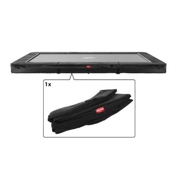 Trampoline Rand Rechthoekig Berg Favorit Ultim inground 410x250 Zwart