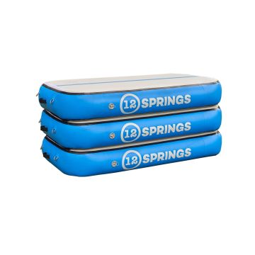Airbox set 12spring 200x100x30 cm Pro Blauw