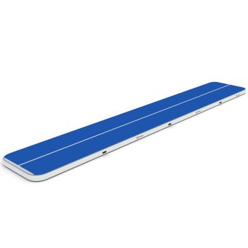 Airtrack 12spring 1500x200x20 cm Plus Blauw/wit