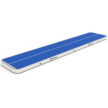 Airtrack 12spring 1500x200x30 cm Pro Blauw/wit