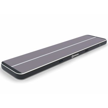 Airtrack 12spring 300x100x20 cm Plus Zwart/grijs