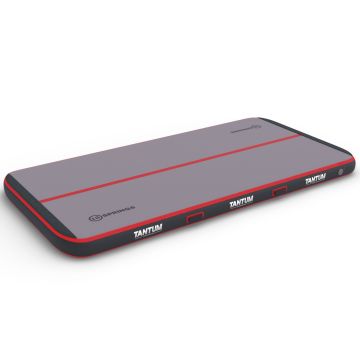 Airtrack 12spring 300x150x15 cm Comfort Zwart/Rood Tantum