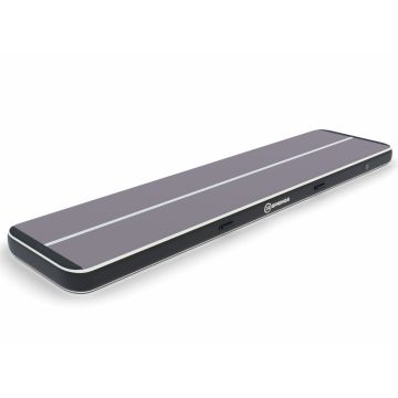 Airtrack 12spring 400x100x20 cm Plus Zwart/grijs