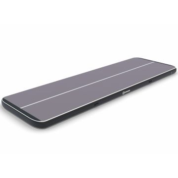 Airtrack 12spring 600x200x20 cm Plus Zwart/grijs