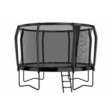 Akrobat Orbit Pro trampoline 305 cm antraciet met veiligheidsnet