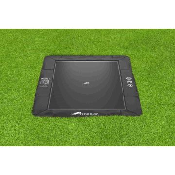 Flat to the ground Trampoline Rechthoekig Akrobat Primus Zwart/Zwart 300x180 cm