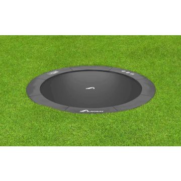 Flat to the ground Trampoline Primus Antraciet 300 cm