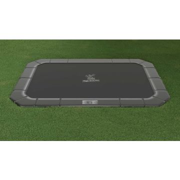 Flat to the ground Trampoline Rechthoekig Magic Circle Pro Grey 430x305 cm