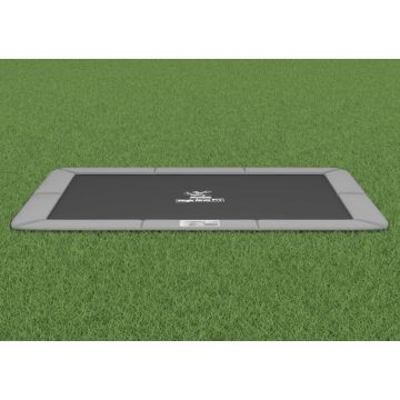 Flat to the ground Trampoline Rechthoekig Magic Circle Pro Grey 244x366 cm