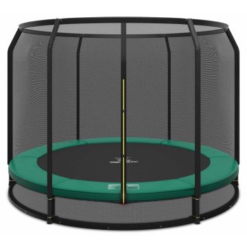 Ingraaf Trampoline Magic Circle Pro 251 cm Groen met veiligheidsnet