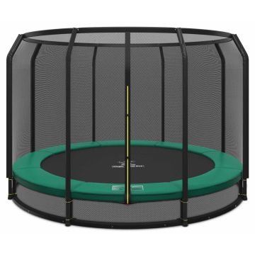 Ingraaf Trampoline Magic Circle Pro 366 cm Groen met veiligheidsnet