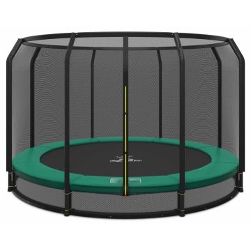 Ingraaf Trampoline Magic Circle Pro 410 cm Groen met veiligheidsnet