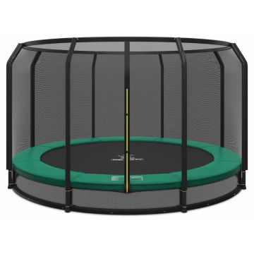 Ingraaf Trampoline Magic Circle Pro 427 cm Groen met veiligheidsnet