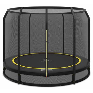 Ingraaf Trampoline Magic Circle Pro Black 251 cm met veiligheidsnet