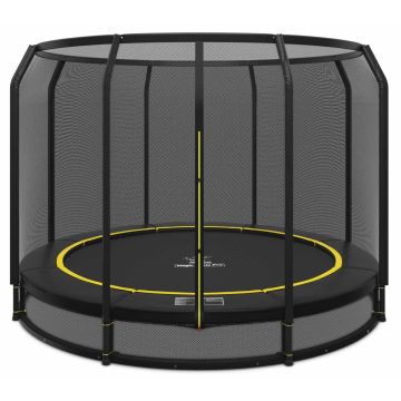 Ingraaf Trampoline Magic Circle Pro Black 305 cm met veiligheidsnet