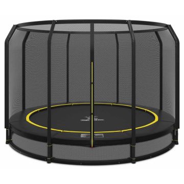 Ingraaf Trampoline Magic Circle Pro Black 366 cm met veiligheidsnet