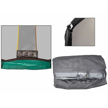 Trampoline los veiligheidsnet fiber rechthoek 214x305 cm met sluis