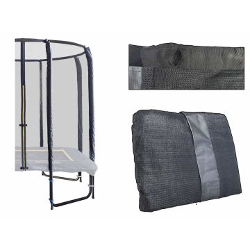 Los veiligheidsnet fiber voor rechthoekige trampoline 153 x 214 cm (zonder palen)