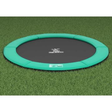 Flat to the Ground Trampoline Magic Circle Pro Groen 251 cm