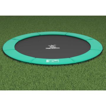 Flat to the Ground Trampoline Magic Circle Pro Groen 410 cm