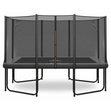 Magic Circle Pro Grey Rechthoekige Trampoline 244 x 366 cm met veiligheidsnet