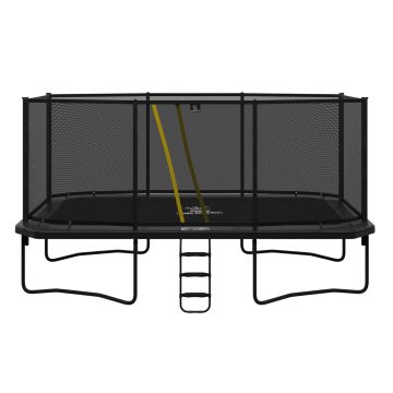 Magic Circle Pro Grey Rechthoekige Trampoline 525 x 305 cm met veiligheidsnet