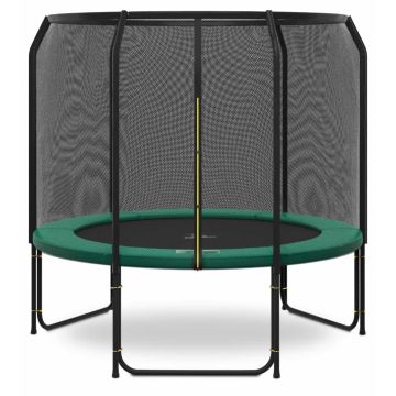 Magic Jump Fiber trampoline 251 cm Groen met veiligheidsnet