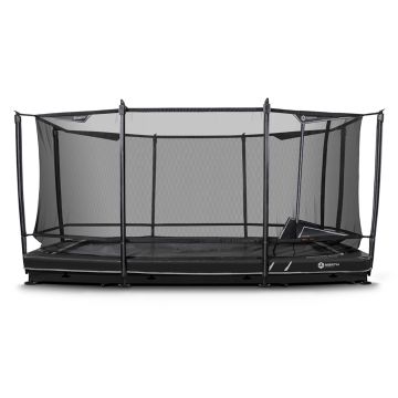 North Legend Rechthoekige Ingraaf Trampoline 460x310 cm met veiligheidsnet