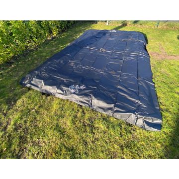 Rechthoekige Trampoline Afdekhoes Flat To The Ground 244 x 366 cm Black