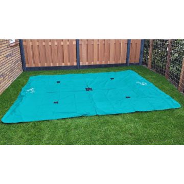 Rechthoekige Trampoline Afdekhoes Flat To The Ground 244 x 366 cm Groen