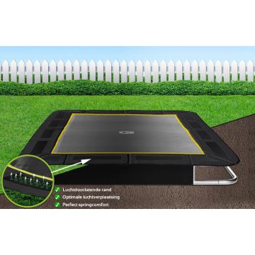 Flat to the ground Trampoline Rechthoekig Capital Play Black 335 x 244 cm