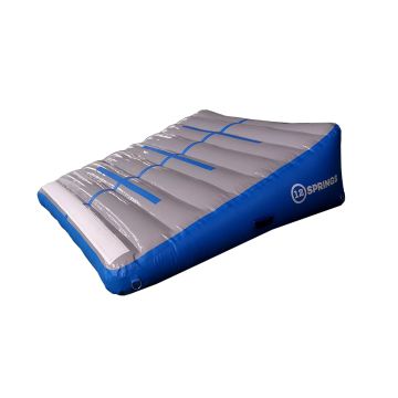 Schuinvlak 12spring 200x200x60 cm Blauw/grijs