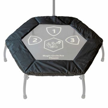 Trampoline rand Fitness Magic Circle Pro Zwart 100 cm Hexagon