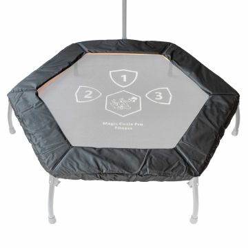 Trampoline rand Fitness Magic Circle Pro Zwart 125 cm Hexagon