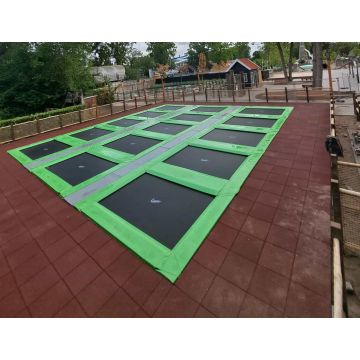 Trampolinepark Akrobat Jump Arena Flat to the ground - Zij aan Zij