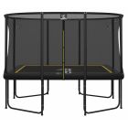 Magic Circle Pro Fiber Black Rechthoekige Trampoline 244 x 366 cm met veiligheidsnet
