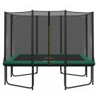 Magic Circle Pro Rechthoekige Trampoline 214 x 305 cm Groen met veiligheidsnet