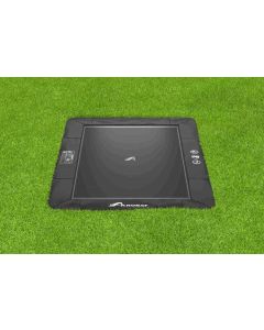 Flat to the ground Trampoline Rechthoekig Akrobat Primus Zwart/Zwart 380x250 cm