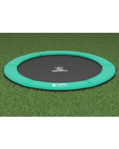 Flat to the Ground Trampoline Magic Circle Pro Groen 251 cm