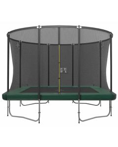 Magic Jump Fiber Rechthoekige Trampoline 214 x 305 cm Groen met Veiligheidsnet