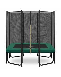 Magic Jump Rechthoekige Trampoline 153 x 214 cm Groen met Veiligheidsnet