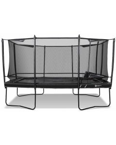 North Legend Rechthoekige Trampoline 460x310 cm met veiligheidsnet Black