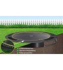 Flat to the ground Trampoline Capital Play Black 366 cm