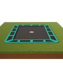Flat to the ground Trampoline Rechthoekig Capital Play Groen 335 x 244 cm met details