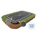 Flat to the ground Trampoline Rechthoekig North 460x310 cm grijs
